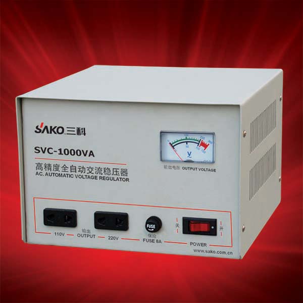 供应SVC-1000VA(单相)稳压电源 稳压器